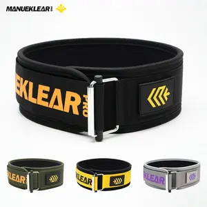 Manueklear  Adjustable Weightlifting Back support Belt forMen and Women - Durable Polyester Blend Lumbar Protector for GymWorkout, squat, Deadlift, Powerlifting Training,Home Gym