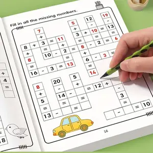 32 Page A4 Math Book Addition and Subtraction Within 20, Educational Fun Math Learning Tool, Visual Learning Tools, Teaching Supplies, Home School Classroom Activities, Paper Material