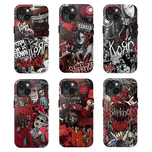 Slipknot & System Of A Down Phone Case – Heavy Metal Rock Collage Aesthetic | Tough Protective Cover | Perfect Gift For Rock & Metal Fans | Compatible With iPhone 11–17