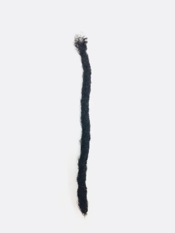 Real Human Hair Dreadlocks Handmade - Sisterlock, Medium, Large Single Loc Sample Glueless Kinky Curly Glueless Kinky Straight