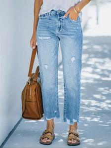 women's casual denim jeans for summer, stylish ripped fitted jeans for all occasions, comfortable everyday wear