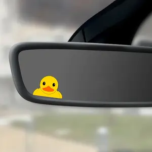 Cute Duck Cartoon Vinyl Stickers - Self Adhesive Semi Matte Car Rearview Mirror Stickers, UV/Waterproof/Scratch Resistant, Suitable for Fun Car Stickers for Car, Home, and Party Decoration, Car Decals, Decal For Cars