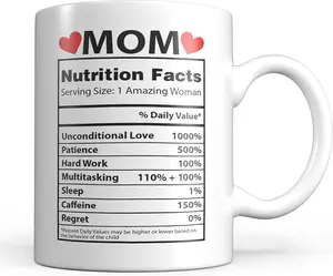 Mom Mug Mothers Day Gifts from Daughter - Stocking Stuffer Ideas for the World's Best Mom - Unique 11oz Ceramic Cup