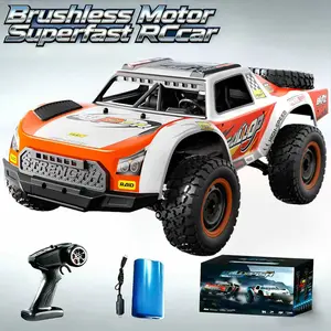 SCT Brushless Motor 4WD All Terrain RC Car, 4x4 High Speed  RC Truck, 2.4Ghz Remote Control Truck with 1 Battery, Off-Road Monster Truck