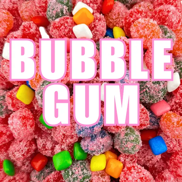 Cuza's Bubble Gum Gushies - Super Sweet - Candy Coating - Limited Time Item Snack