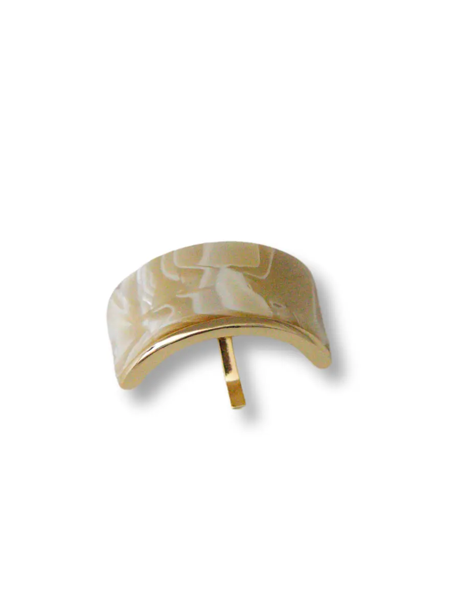 Ponytail Cuff in Cream Molten Gardenia