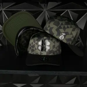 Clover plate SnapBack hat-green camo Clover plate SnapBack hat-green camo