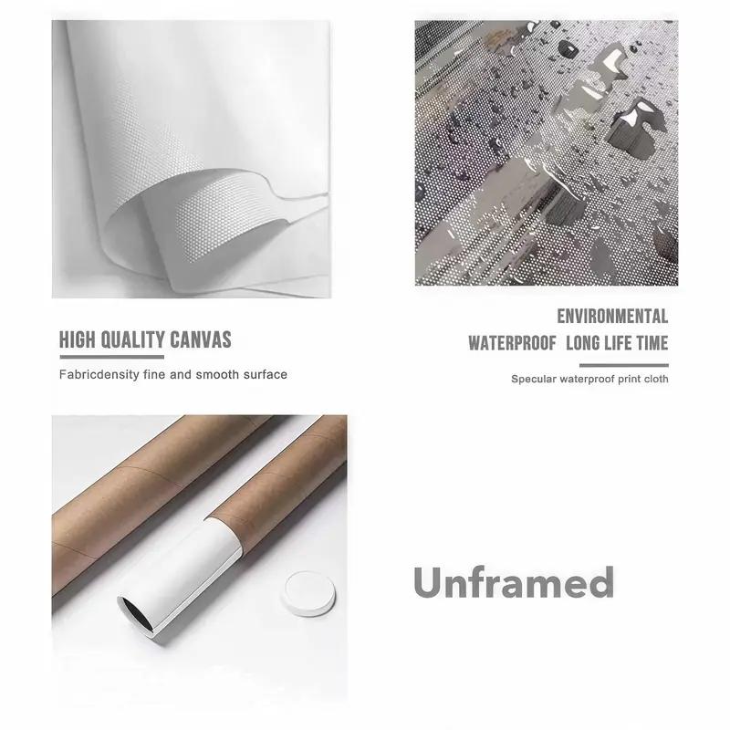 JJBA Stardust Crusaders Framed Canvas Wall Art | Impasto Oil Painting Style Anime Poster | Premium Pop Art Room Decor