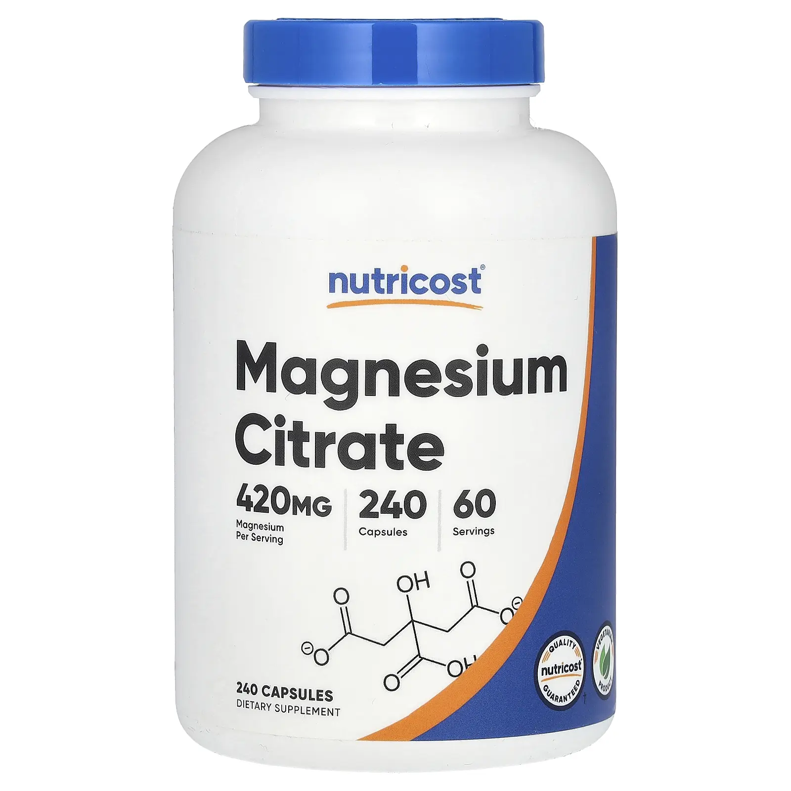 Nutricost Magnesium Citrate, 240 Capsules (105 mg per Capsule)