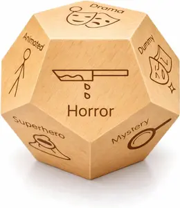 Dice Dozen 12-Sided Movie Genre Dice – Fun Movie Night Spinner to Pick Random Genre – Family Game Night Idea, Decision Maker for Movie Lovers – Comedy, Action, Horror, Romance, Sci-Fi & More!