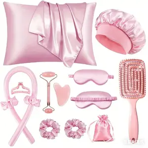 No Heat Hair Curler Headband, Natural Soft Wave DIY Curling Iron Set, Suitable for Overnight Sleep, Cool Smooth Multi-Piece Hairstyling Tool, Heatless Curling Set