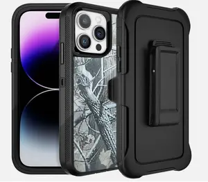 Black-Tree Rugged Shockproof Defender Case Cover for iPhone 12 / 12 Pro / 12 Pro Max / with Belt clip