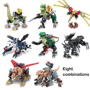 819pcs Dinosaur Building Blocks Set, Multi-Jointed Moveable Dinosaurs, Jurassic World Toy, Large Party Gift, Kids Christmas & Halloween Present