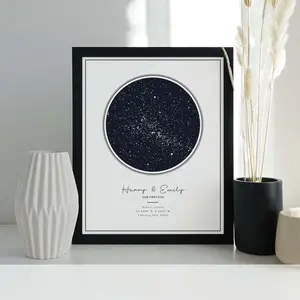 Custom Star Map Print, Night We Met Anniversary Gift, Night Sky Print, Star Map Poster, Wedding Gift, Constellation Print,