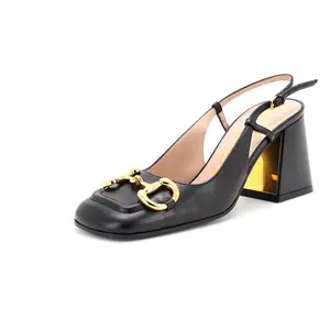 Pre-owned Gucci Women's Horsebit Slingback Pumps Leather by Rebag