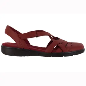 Easy Street Womens Garrett Slingback Casual Sandals Casual Low Heel 1-2" - Red