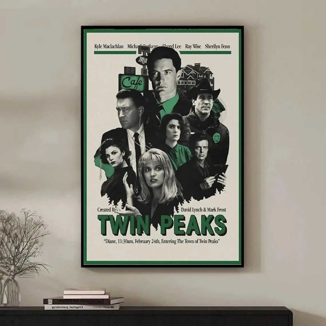 Twin Peaks Fire Walk With Me Movie Poster, Home Decor Wall Art Print for Living Room Bedroom