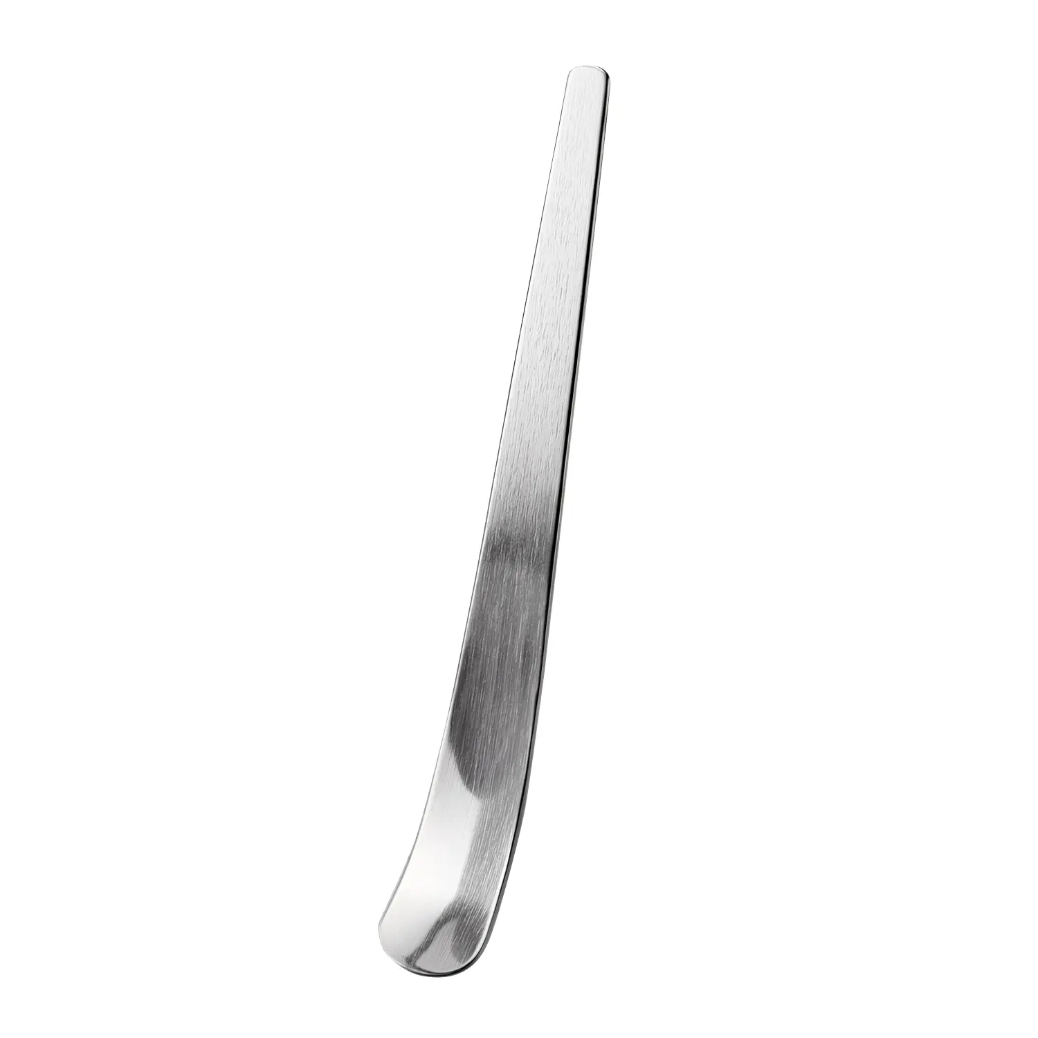 Stainless Steel Metal Paddle-Shaped Round-Tipped Modern Dessert Spoon - For Ice Cream, Sundaes, Everyday Use, Metal Spoons