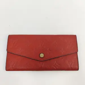 Pre-owned Louis Vuitton LEATHER Small Leather Goods Portefeuille Josephine Wallet (Monogram Empreinte Leather) [BF 12Z]KY00560