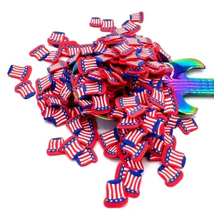 Patriotic Hat Polymer Clay Pieces