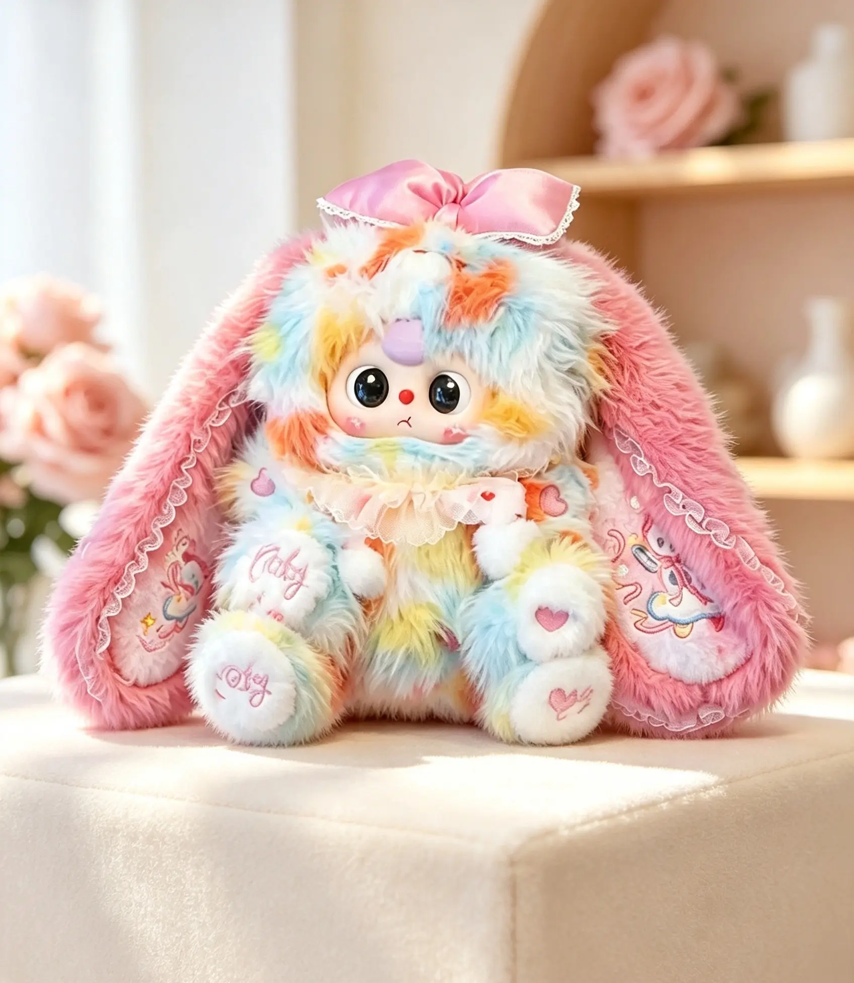 BB3 Lily Rabbit Town V5 400% Sealed Plush Blind Box, Trendy Collectible Mystery Figure, Gift for Plush Enthusiasts
