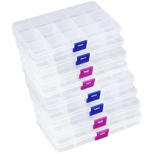 8 pcs, transparent
