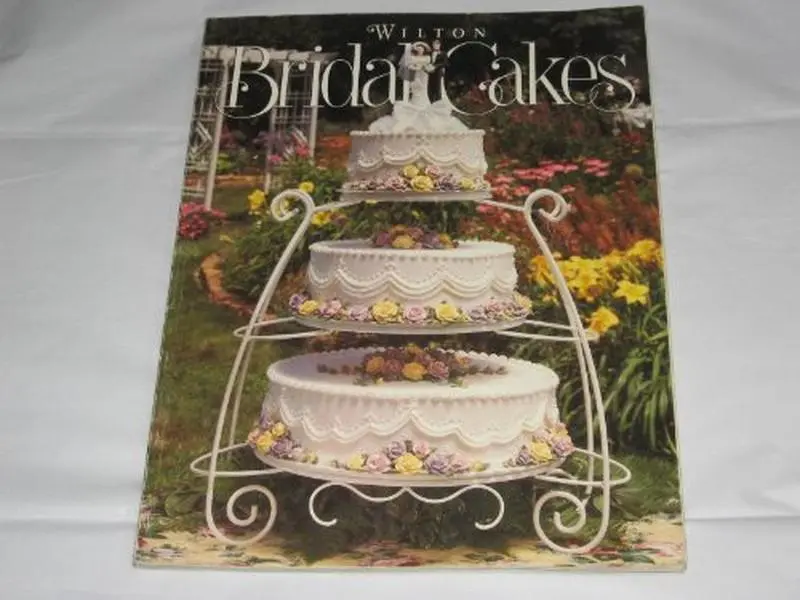 Used Wilton Bridal Cakes Trade Paperback by Jeff Shankman - English, Cake Decorating Book with Decorating Patterns and Instructions