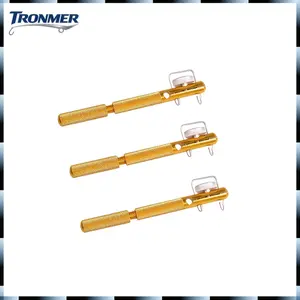 3pcs Heavy-Duty Manual Fishing Line Knot Tying Tool with Double-Headed Needle & Suitable for Trout, Sea Fishing, Fly Tying, Hook Tiering - Portable Knotter Device for Anglers, Hobbyists,