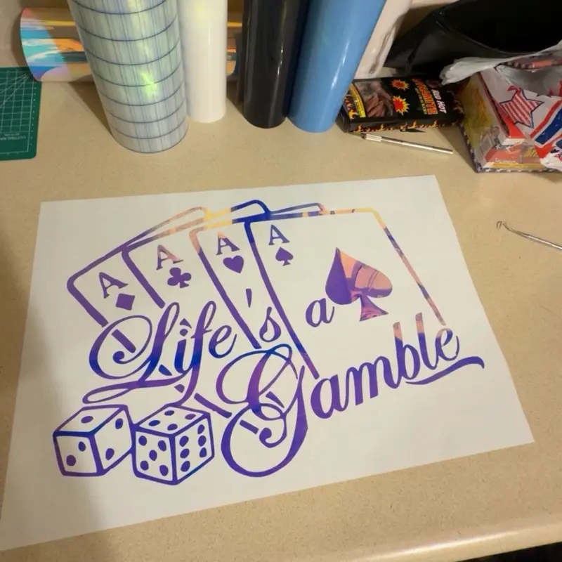 Life’s A Gamble Window Decal