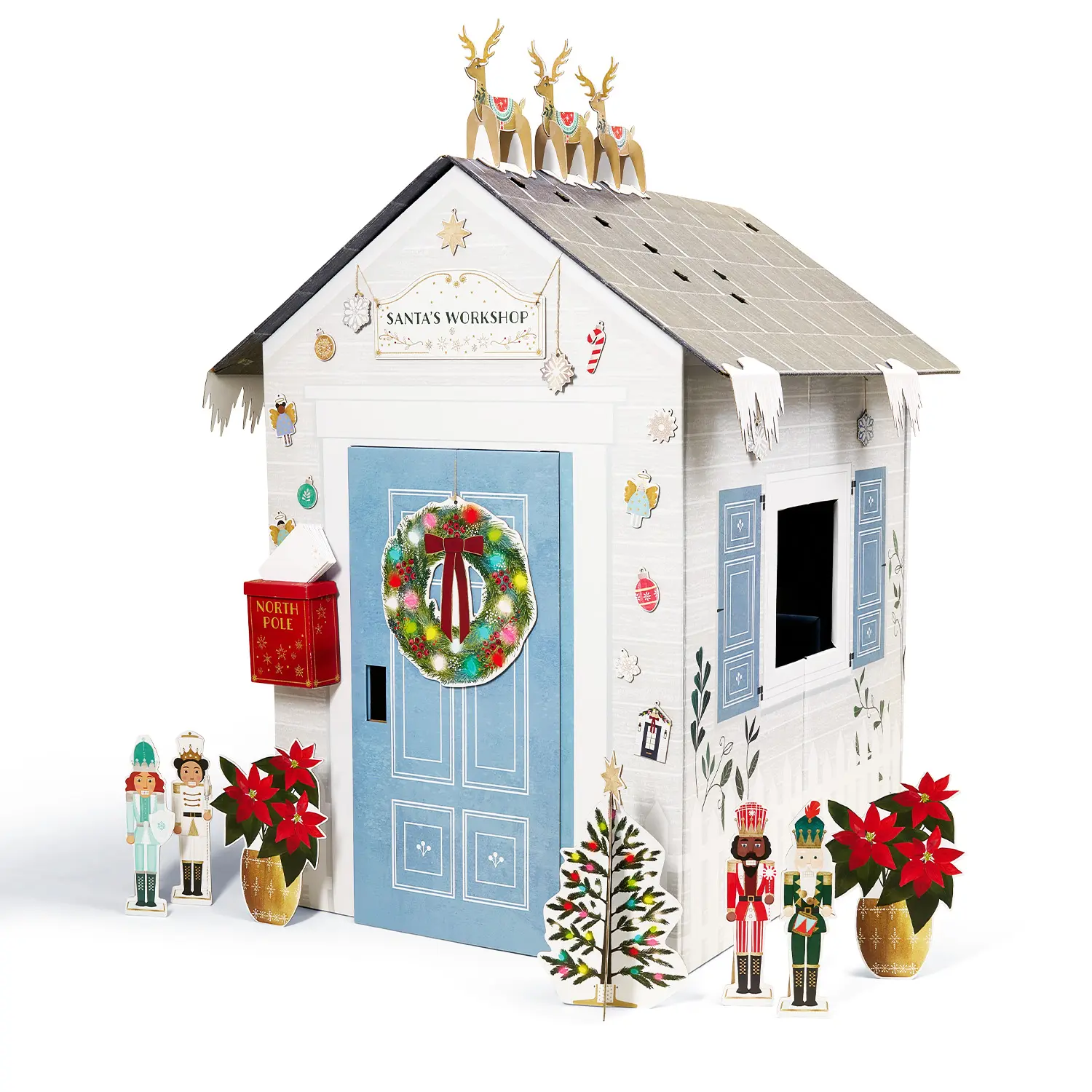 Make It Festive Christmas Decor Kit for Toddler Boys & Girls - Colorful Ornaments & Eco-Friendly Playhouse Decorations