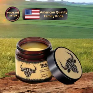 AIFUFAND Organic Grass-Fed Beef Tallow Balm with Raw Honey - Moisturizing Cream for Soft, Smooth Skin - Handmade All-Natural Moisturizer