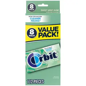 Orbit Sweet Mint Sugarfree Gum Value Pack - 112ct Snack Flavor