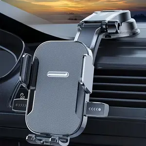 Upgraded Car Phone Holder - Adjustable Arm With Ergonomic Grip, Strong Suction Cup And Elliptical Design, Compatible With IPhone, Samsung, Android Smartphones, General Motors, Fashion Accessories, Texture Anti Slip Pad