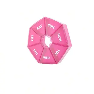 Portable Daily Pill Organizer, Travel-Friendly Design, Suitable for Vitamins & Supplements, Arthritis Friendly, Compact Size, Medicine Organizer