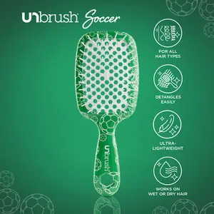 UNbrush Soccer Hair Brush