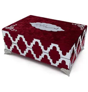 Holy Quran in Keepsake Velvet Gift Case - Red