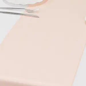 Scuba Polyester 12"x108" Table Runner Blush - Wrinkle-Free Table Linen