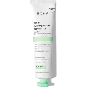 Boka Fluoride Free Toothpaste, Nano Hydroxyapatite Toothpaste, Appropriate for Sensitive Teeth - for Adult Oral Care - Ela Mint Flavor, 4 Fl Oz 1Pk US Manufactured