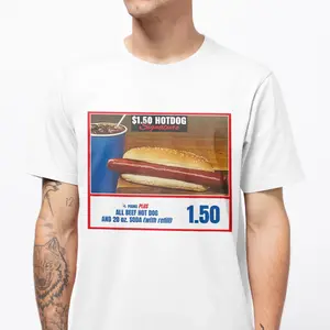 2 Sides Costco Hotdog T-shirt, If You Raise The Price Of The Hotdog Quote Shirt, Meme Funny Shirt, Costco Hotdog Tee, Graphic Tee