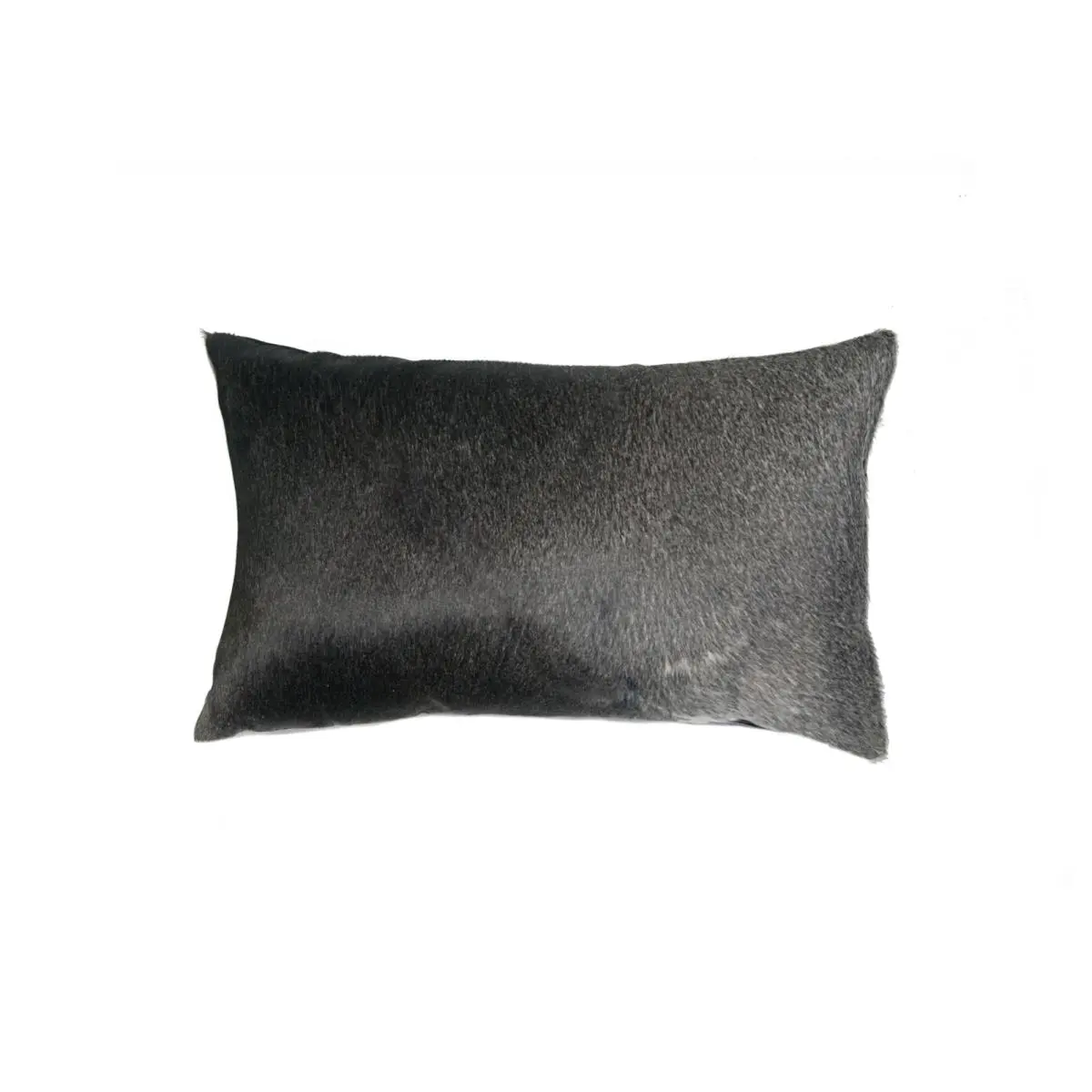 HomeRoots 316997 12 x 20 in. Cowhide Pillow - Gray & White, Bottom Shelf, Curvy Legs