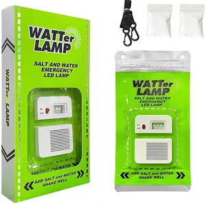 Campsite outdoor lighting, warning lights, portable saltwater lamps, camping LED recharge-free emergency lights