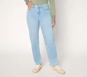 LOGO by Lori Goldstein Regular Ombre Print Ankle Jeans