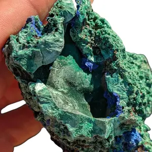 Azurite and Malachite - Mineral with Rich Green and Blue Colors.