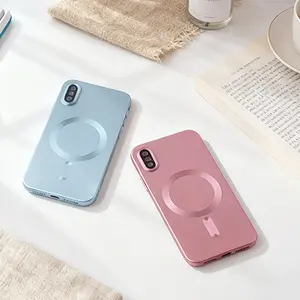 Magnetic for iPhone X XS XR XS Max 7 8 SE2 SE3 7Plus 8Plus 16E 17 16 15 14 13 12 11 Po Max Fit Anti-Fingerprint Sleek Phone Case Cover with Camera Protection Compatible