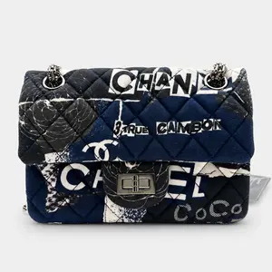 Pre-owned CHANEL H5 small letter print Reissue 2.55 mouth cover bag limited edition 41328