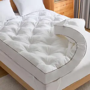 4 Inch Memory  Mattress Topper  for  , Filled with  Gel Memory , Soft and Thick Supportive Mattress Topper, 4  Anchor Elastic Straps