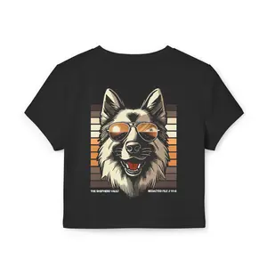 Women's Unauthorized Morale Crop Tee | Premium GSD Apparel | Summer Casual Top