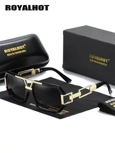 RoyalHot 1 Piece Unisex Full Frame Sunglasses，Square Frame Sunglasses UV400 For Driving