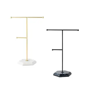 Jewelry Display Stand Metal Necklace Holder for Bracelets Necklaces Rings