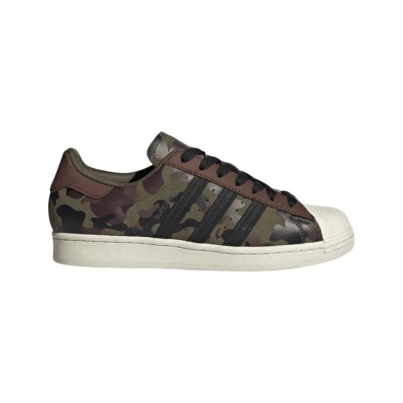 adidas Superstar Strata Sneaker in Olive/Camo Suede | Men's